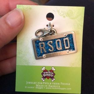 NWT RSQD blue glitter charm